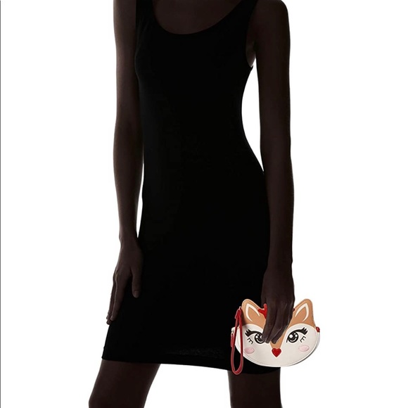 LUV BETSEY by Betsey Johnson Luv Betsey LBKIITZ Kitsch Zip Wristlet, Tan - Picture 3 of 8